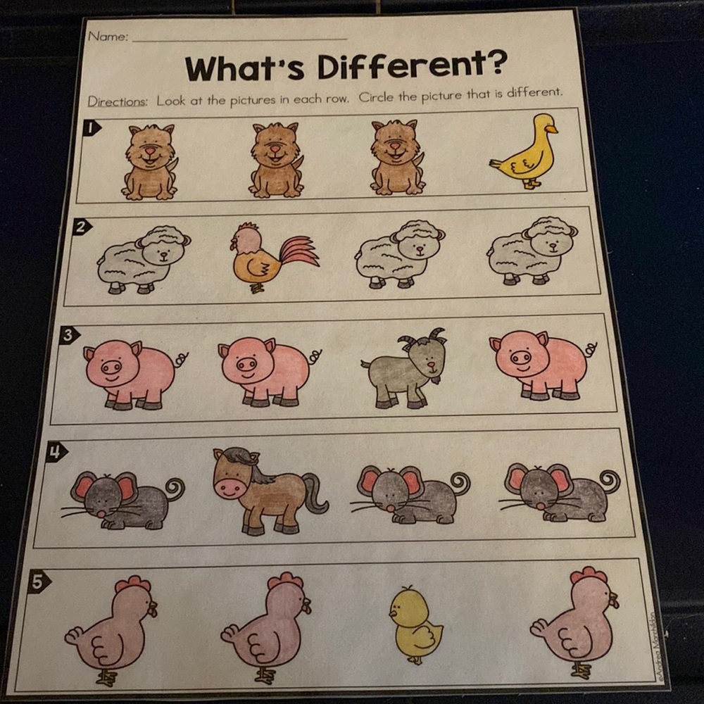 Laminated worksheets